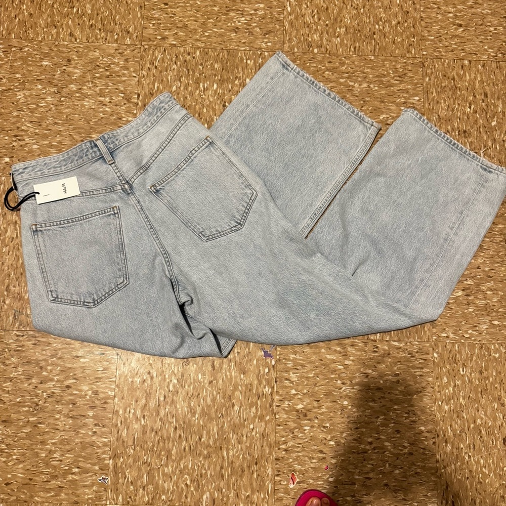 NWT AGOLDE $278 Vana Fold waist Jean in spark size 27 - Picture 10 of 11